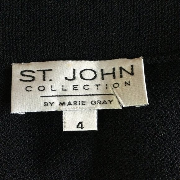 St. John Collection Black Straight Skirt, Size 4 - Picture 4 of 5
